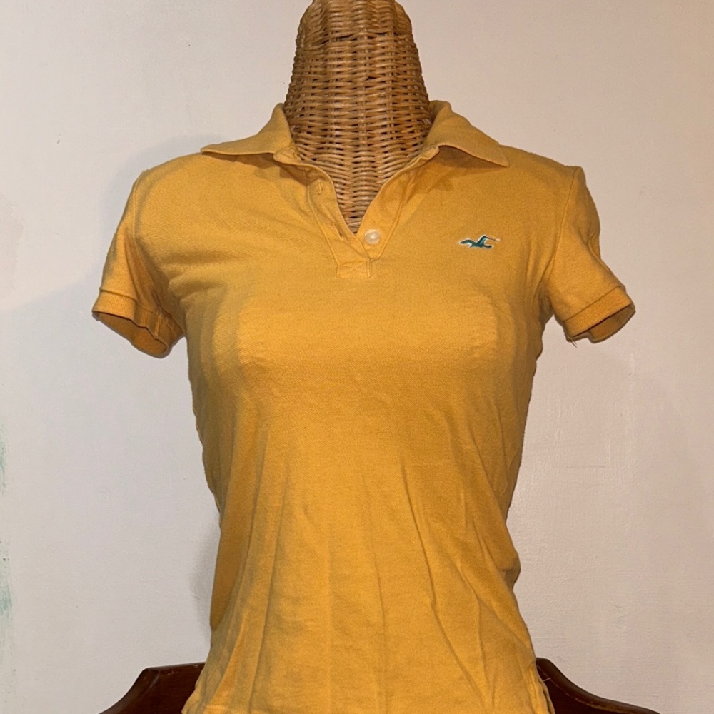 Golden Yellow Y2K Hollister Polo